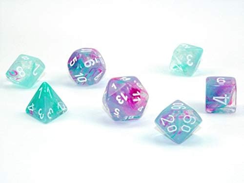 Chessex: Nebula Polyhedral Wisteria/White Luminary (CHX 27545)