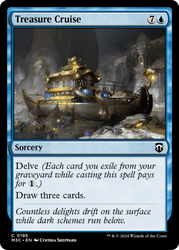 Treasure Cruise (Ripple Foil) [Modern Horizons 3 Commander]