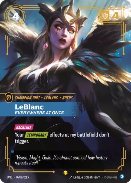LeBlanc, Everywhere At Once (Alternate Art) (090a/219) [Unleashed]