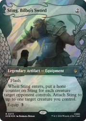 Sting, Bilbo's Sword (Showcase) (Surge Foil) [The Hobbit]