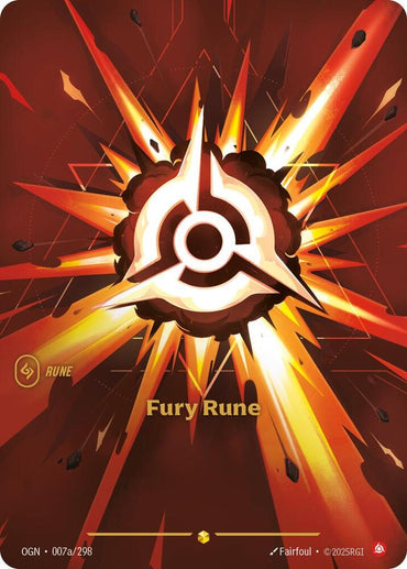 Fury Rune (Alternate Art) (007a/298) [Origins]