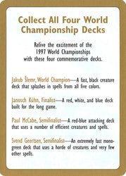 1997 World Championships Ad [World Championship Decks 1997]