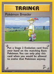 Pokemon Breeder (105/130) [Base Set 2]