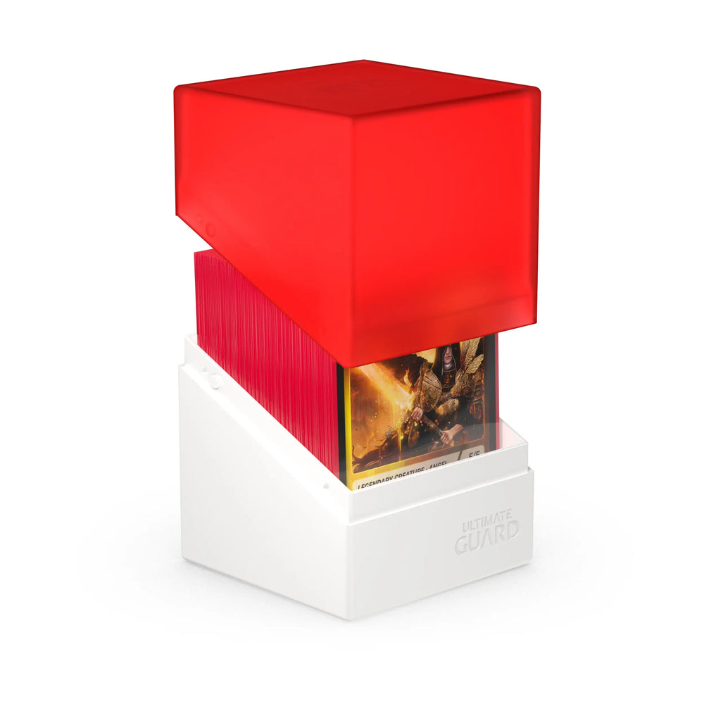 Ultimate Guard Boulder Deck Box: Synergy Red/White 100+