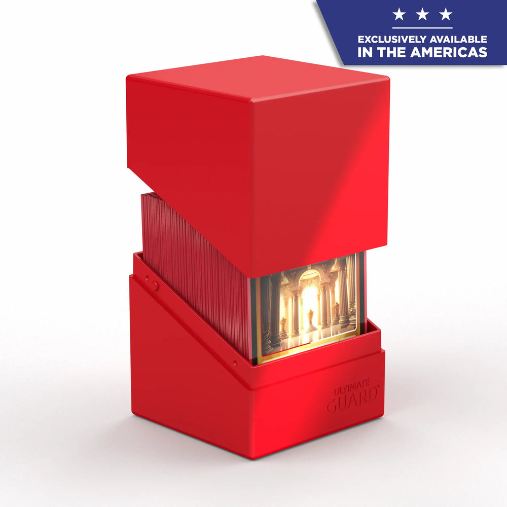 Ultimate Guard Boulder Deck Box: Solid Color 100+ - Red