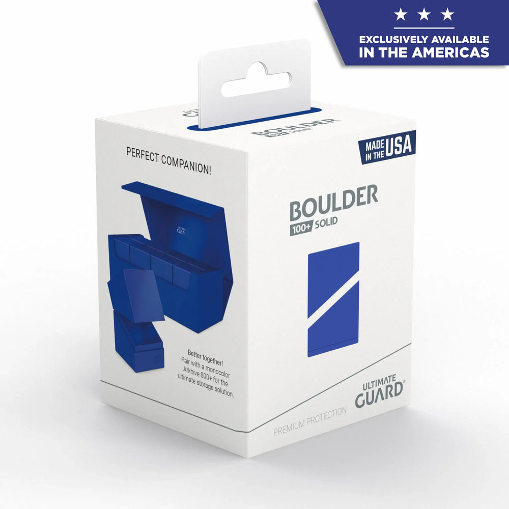 Ultimate Guard Boulder Deck Box: Solid Color 100+ - Blue
