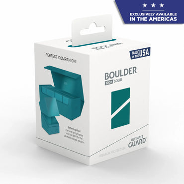 Ultimate Guard Boulder Deck Box: Solid Color 100+ - Petrol