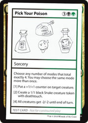 Pick Your Poison (2021 Edition) [Mystery Booster Playtest Cards]