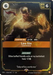Lee Sin, Centered (151b/298) [Riftbound Organized Play Promotional Cards]