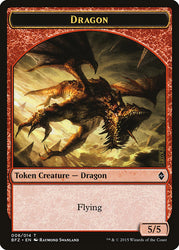 Dragon Token [Battle for Zendikar Tokens]