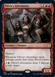 Olivia's Attendants (Showcase Fang Frame) [Innistrad: Crimson Vow]
