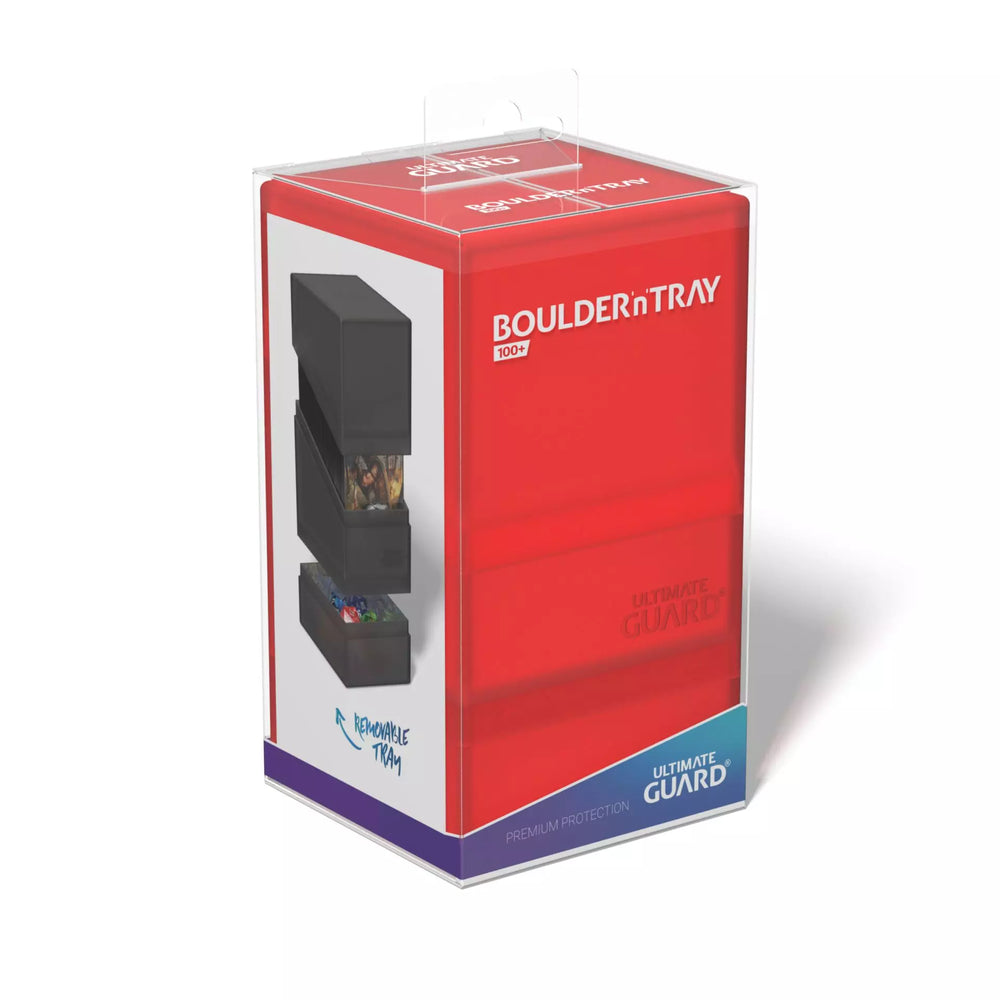 Ultimate Guard Boulder Deck Box: Boulder'n'Tray 100+ - Ruby