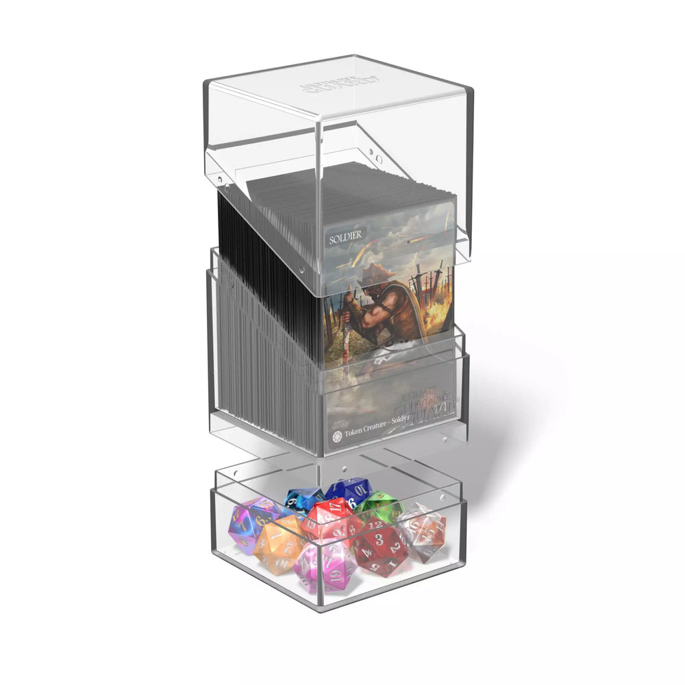 Ultimate Guard Boulder Deck Box: Boulder'n'Tray 100+ - Clear