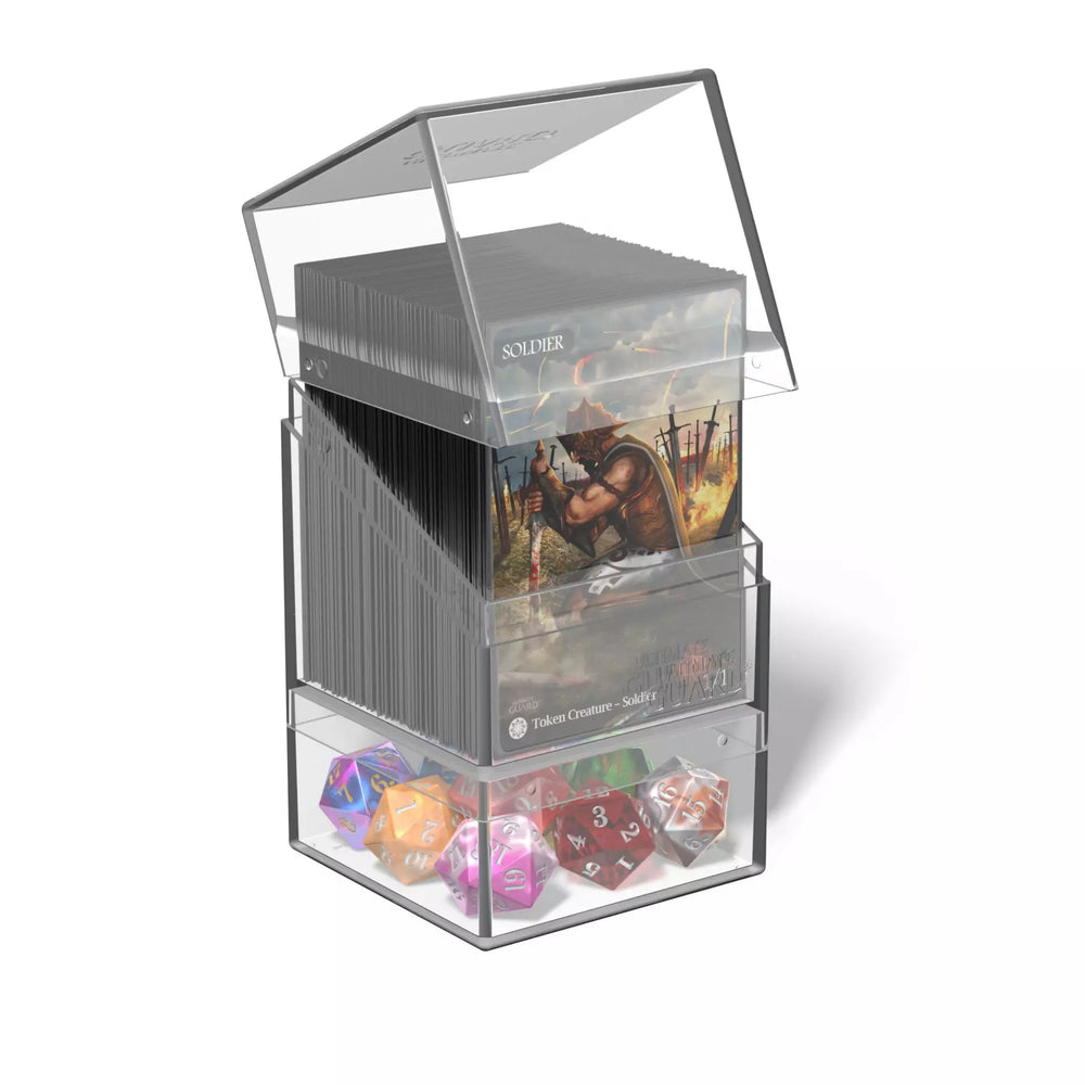 Ultimate Guard Boulder Deck Box: Boulder'n'Tray 100+ - Clear