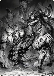 Vraska, Betrayal's Sting Art Card [Phyrexia: All Will Be One Art Series]