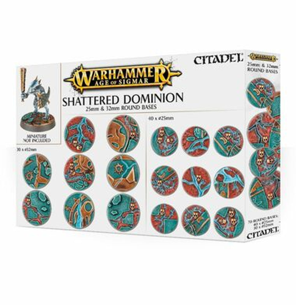 Warhammer, Age of Sigmar: Shattered Dominion 25 & 32mm Round Bases