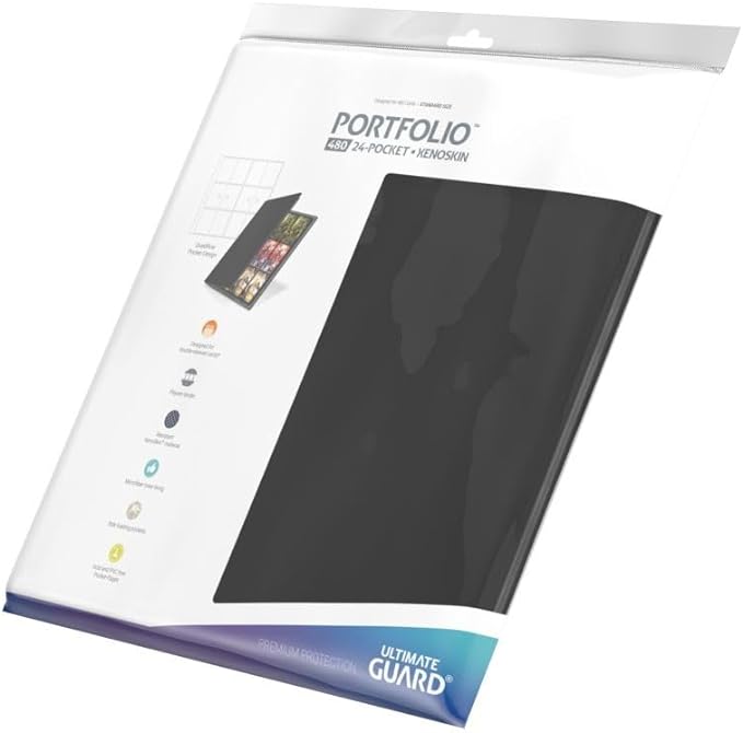 Ultimate Guard: 12-Pocket Quadrow Portfolio Xenoskin - Black
