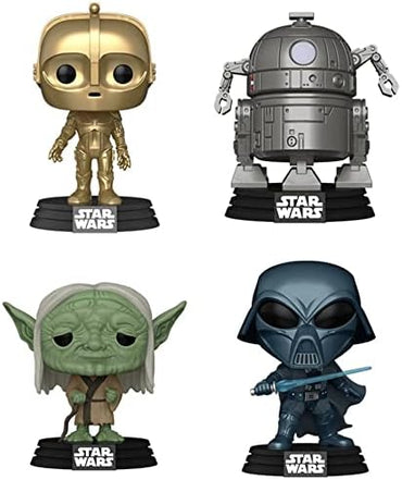 Funko Pop!: Star Wars - Yoda/Darth Vader/ R2-D2/C-3PO