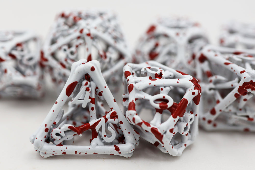 Foam Brain Games: Blood Bones Hollow Metal Dice Set