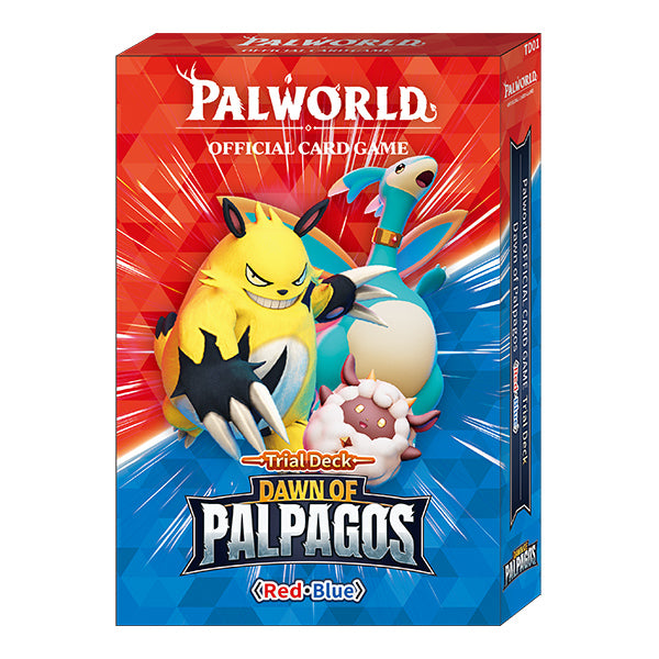 Palworld Official Card Game: Dawn of Palpagos Trial Deck - Red & Blue