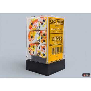 Chessex: Brush Dice - Sunrise 16mm d6 Dice Block (CHX 24603)