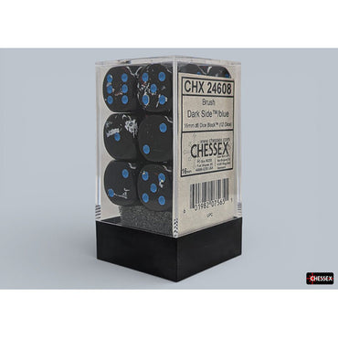 Chessex: Brush Dice - Dark Side 16mm d6 Dice Block (CHX24608)