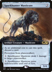 Sparkhunter Masticore (Extended Art) [Core Set 2021]