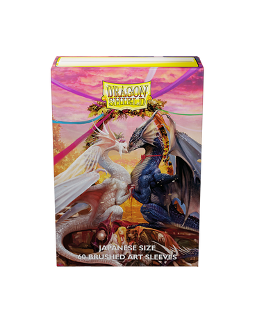 Dragon Shield: Japanese Size 60ct Brushed Art Sleeves - Valentine Dragons (2023)