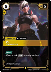 Vi, Peacekeeper (Alternate Art) (176a/219) [Unleashed]