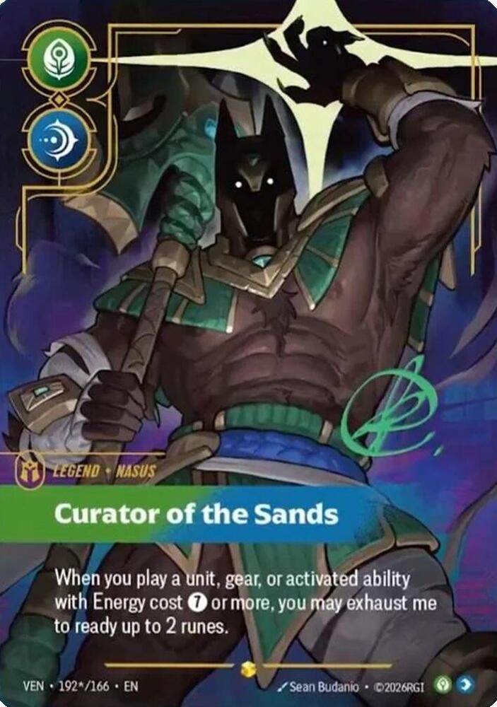 Nasus, Curator of the Sands (Signature) (192*/166) [Vendetta]