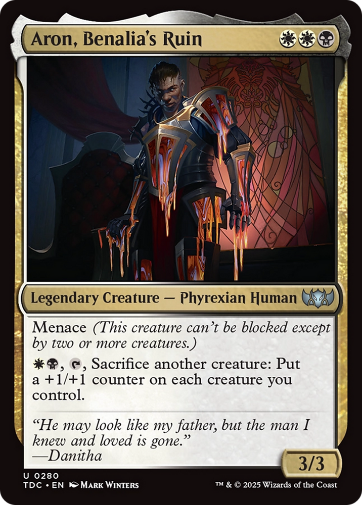 Aron, Benalia's Ruin [Tarkir: Dragonstorm Commander]