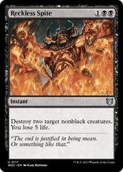 Reckless Spite [Wilds of Eldraine Commander]