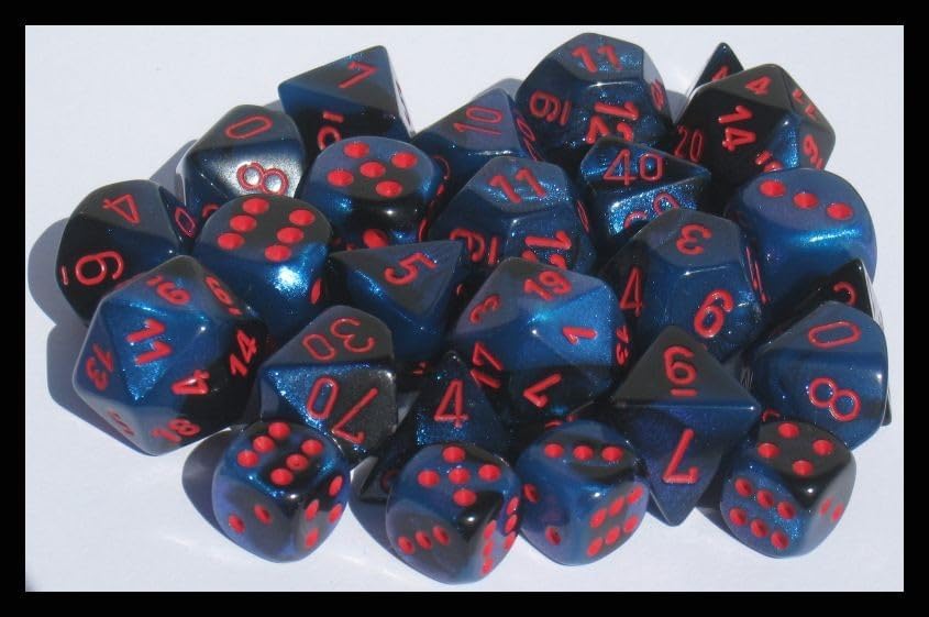 Chessex: Gemini Black Starlight/Red Polyhedral Set (CHX 26458)