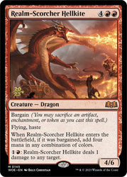 Realm-Scorcher Hellkite [Wilds of Eldraine Prerelease Promos]