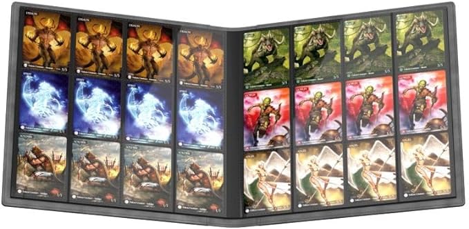 Ultimate Guard: 12-Pocket Quadrow Portfolio Xenoskin - Black