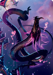 Junji, the Midnight Sky 1 Art Card [Kamigawa: Neon Dynasty Art Series]