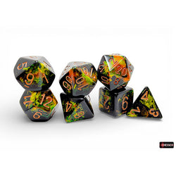 Chessex: Brush Dice - Deep Forest 7-Die Set (CHX24405)