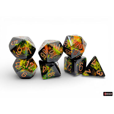 Chessex: Brush Dice - Deep Forest 7-Die Set (CHX24405)