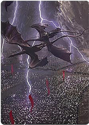 Mordor on the March Art Card [The Lord of the Rings: Tales of Middle-earth Art Series]