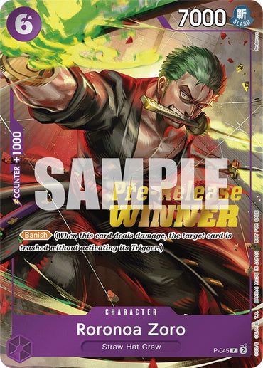 Roronoa Zoro (OP-06 Pre-Release Tournament) [Winner] [One Piece Promotion Cards] (Actual Scans)
