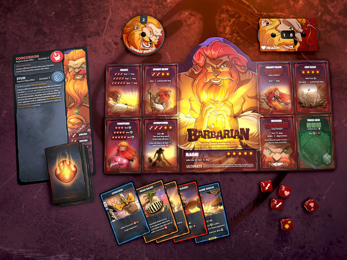 Dice Throne: Barbarian vs Moon Elf
