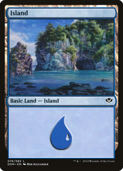 Island (76) [Duel Decks: Speed vs. Cunning]