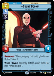 Count Dooku - Darth Tyranus (038/252) [Spark of Rebellion]