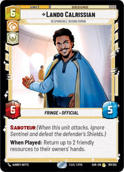 Lando Calrissian - Responsible Businessman (197/252) [Spark of Rebellion]