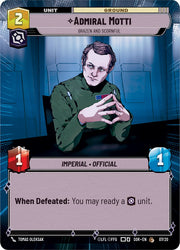 Admiral Motti - Brazen and Scornful (Hyperspace) (Weekly Play Promo) (7/20) [Spark of Rebellion Promos]