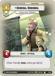 General Dodonna - Massassi Group Commander (Weekly Play Promo) (19/20) [Spark of Rebellion Promos]