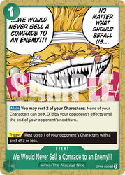 We Would Never Sell a Comrade to an Enemy!!! [Two Legends Pre-Release Cards]