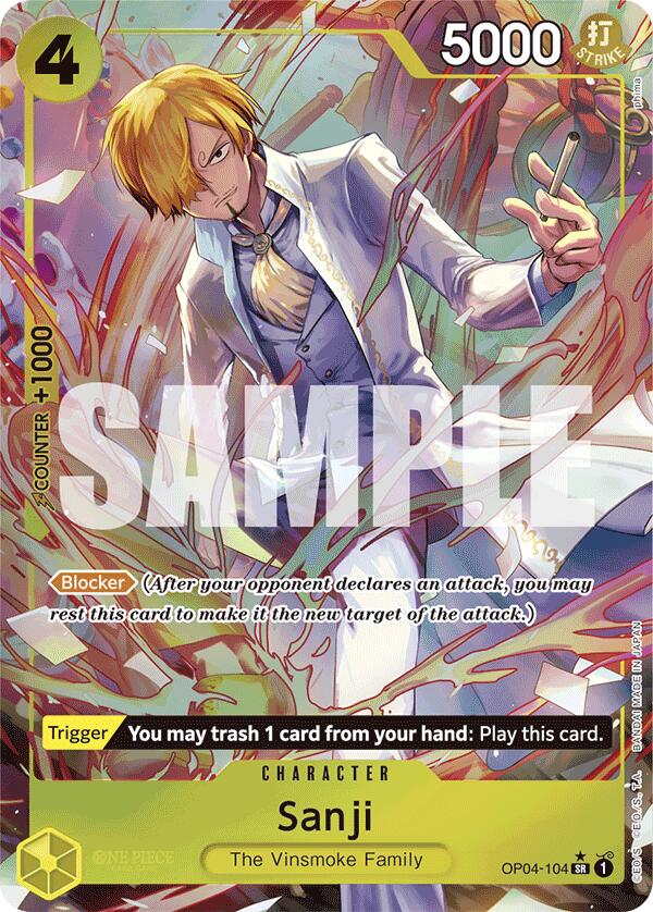 Sanji (OP04-104) (Alternate Art) [Premium Booster -The Best-]