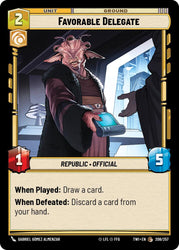 Favorable Delegate (208/257) (208/257) [Twilight of the Republic]