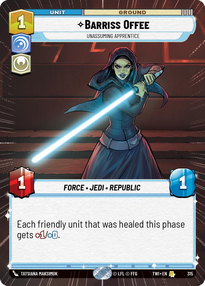 Barriss Offee - Unassuming Apprentice (315) (Hyperspace) (315) [Twilight of the Republic]